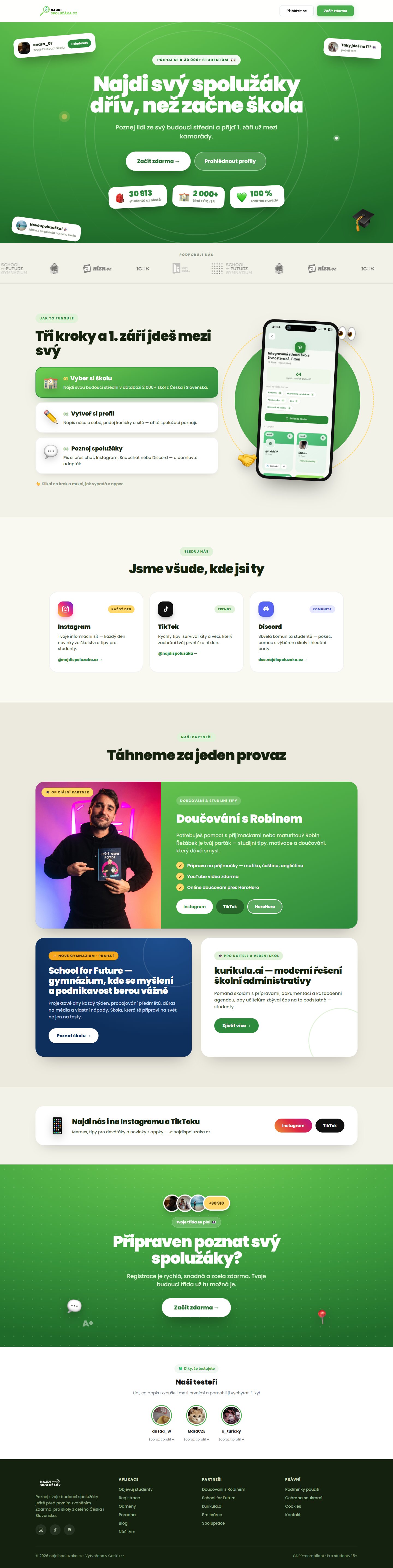 Náhled projektu Najdispoluzaka.cz